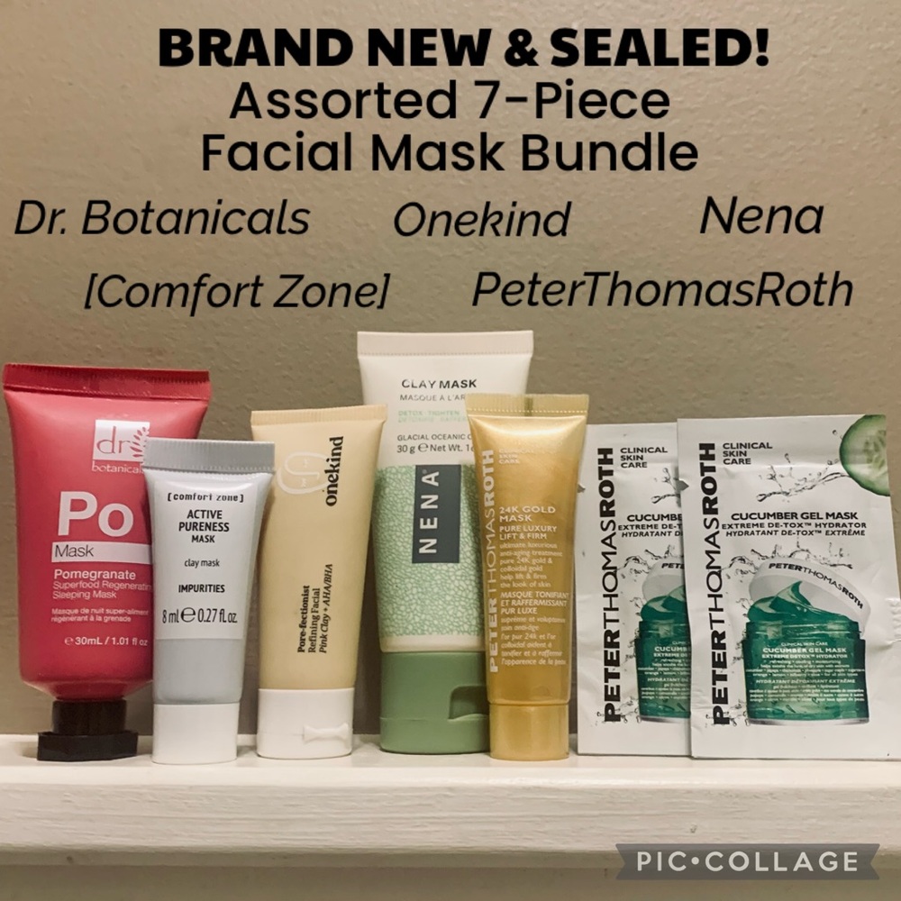 NWT x7 Assorted Travel / Mini Face Skincare Mask BUNDLE